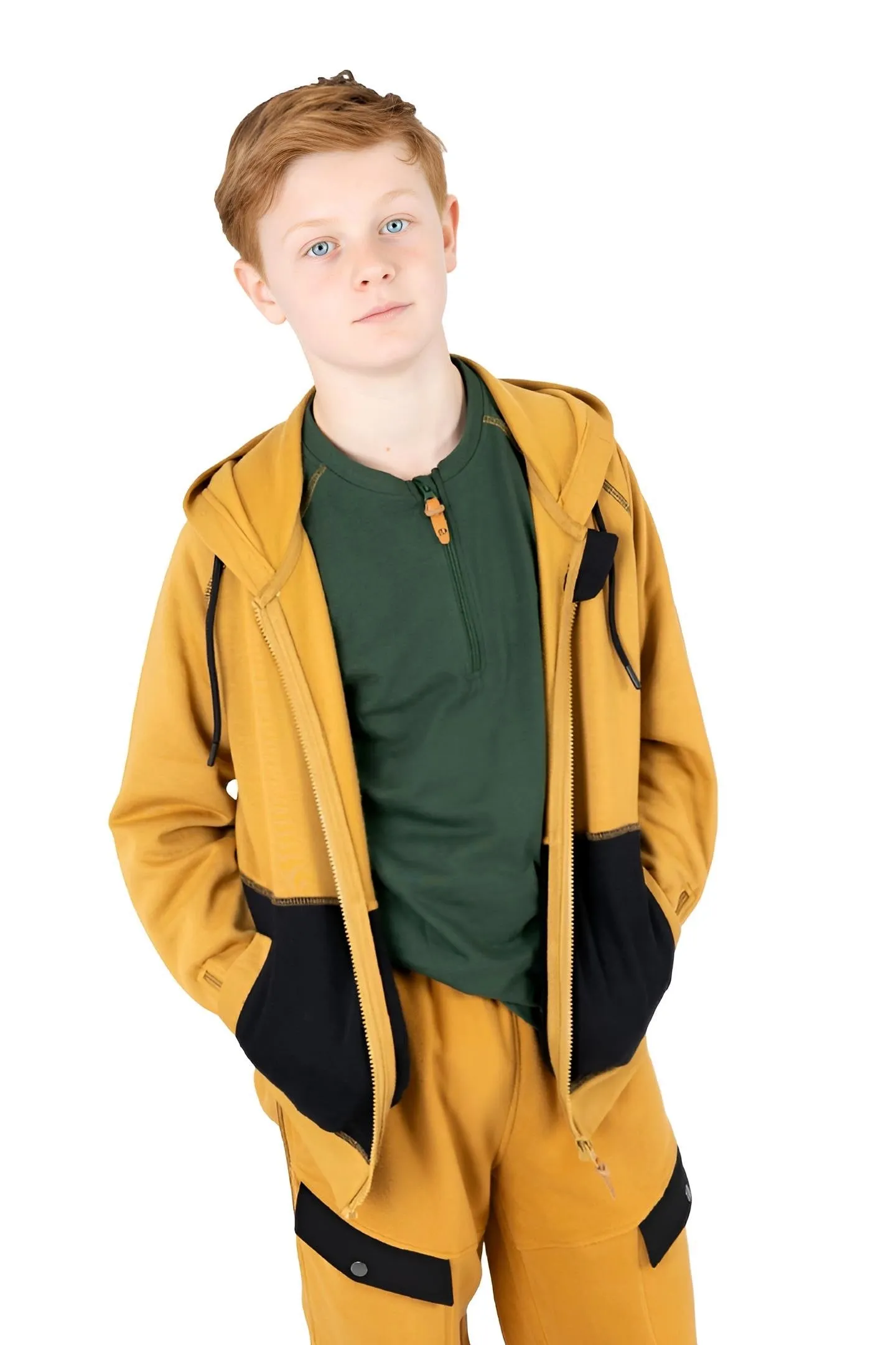 Adaptive Kids Hoodie with Magnetic Zipper & Easy-Undress Sleeves