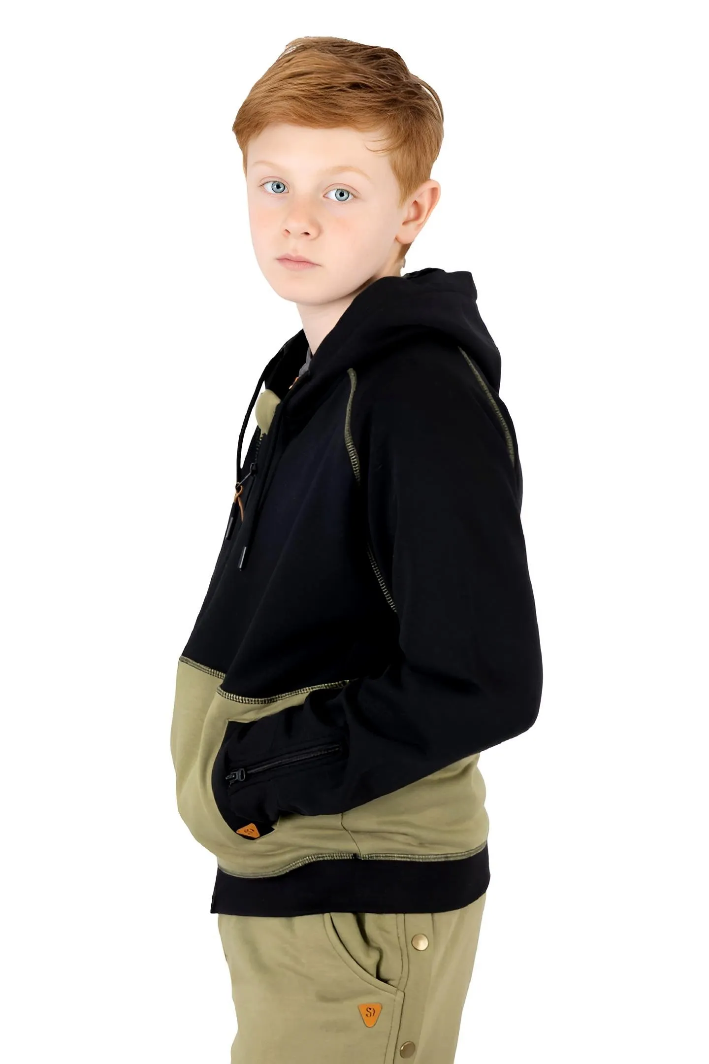 Adaptive Kids Hoodie with Magnetic Zipper & Easy-Undress Sleeves