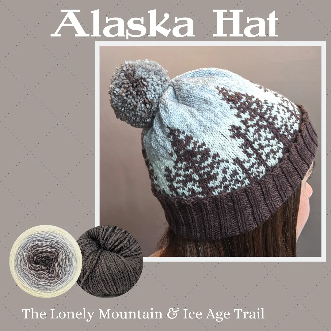 Alaska Hat Yarn Pack, pattern not included, dyed to order