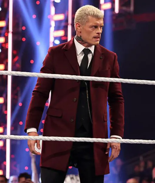 American Nightmare Cody Rhodes Red Trench Coat