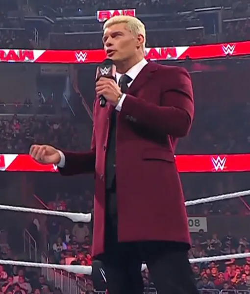 American Nightmare Cody Rhodes Red Trench Coat