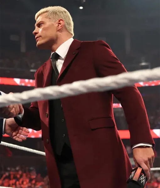 American Nightmare Cody Rhodes Red Trench Coat