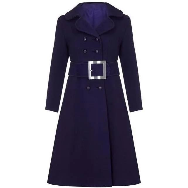 ARCHIVE - 1960s Haute Couture Purple Wool Coat