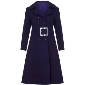 ARCHIVE - 1960s Haute Couture Purple Wool Coat