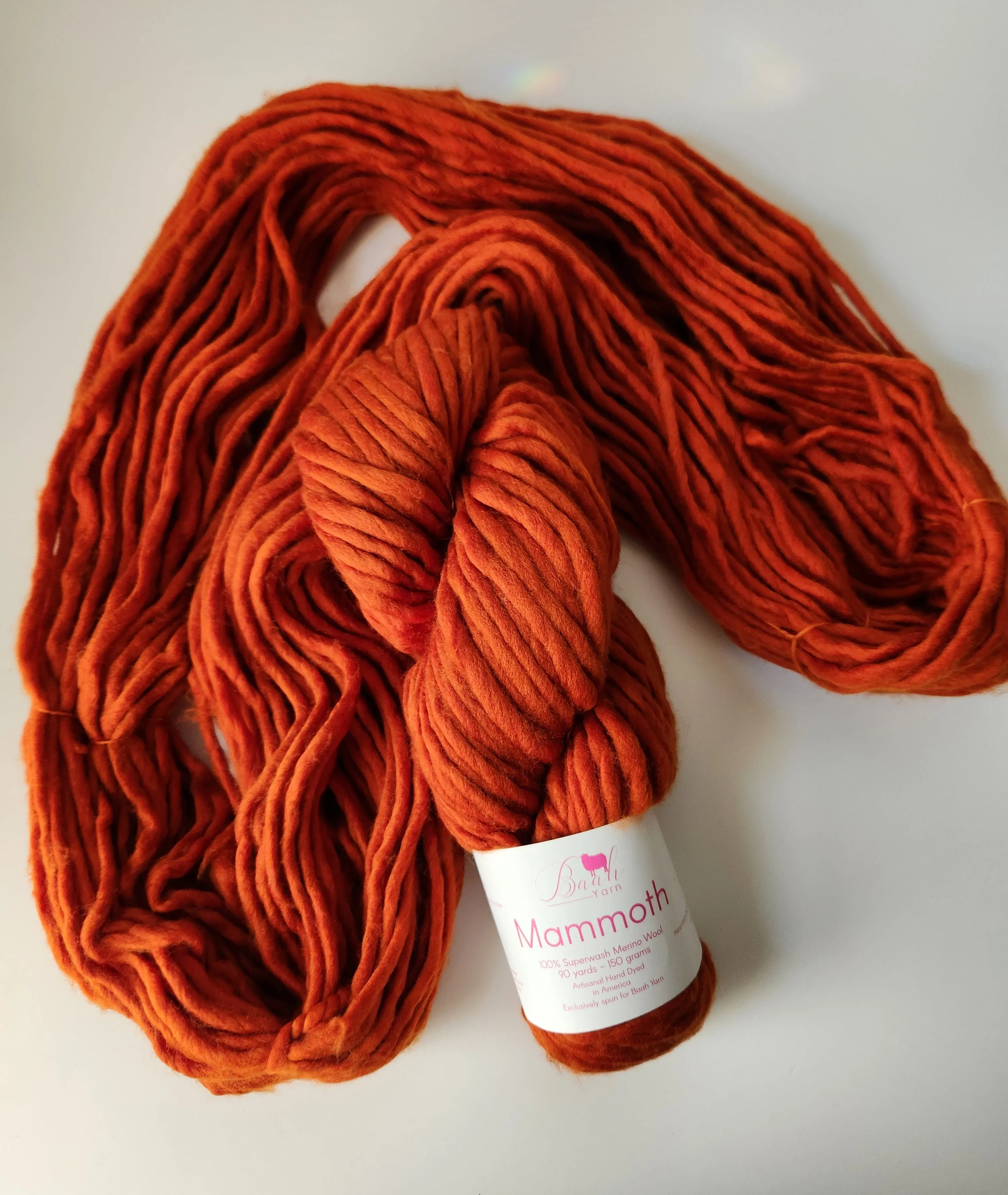 Baah Yarn | Mammoth | Orange Amber