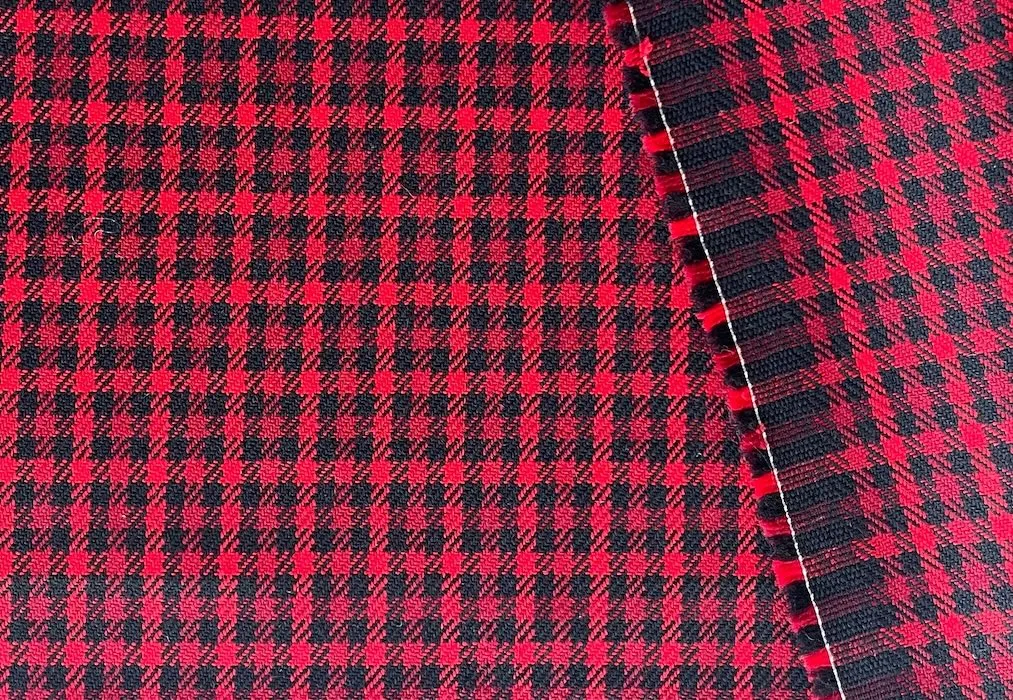 Balenciaga Jaunty Cherry Check Twill Wool Coating (Made in Italy)