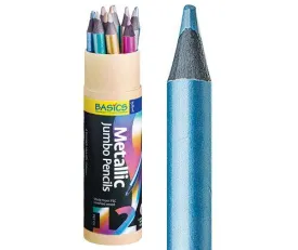 Basics Jumbo Metallic Pencils Pack of 12