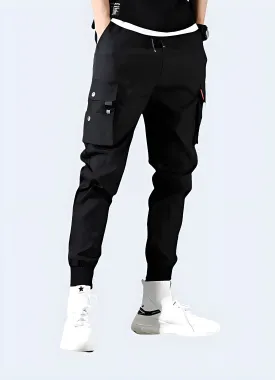 Black Slim Fit Cargo Pants