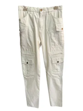 Brunello Cucinelli New Mens White Cargo Pants