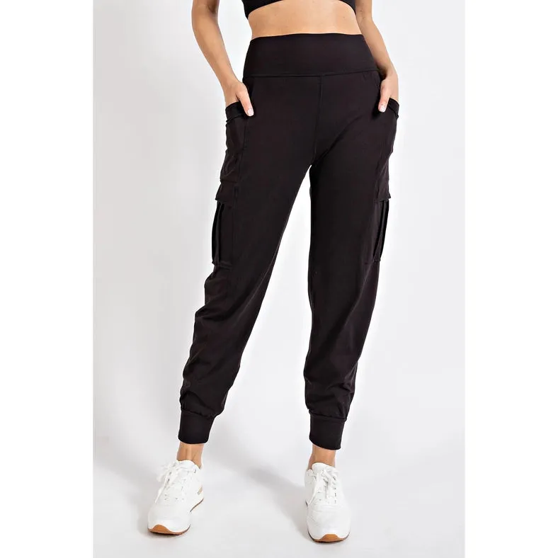 Butter Jogger with Side Pockets  Black