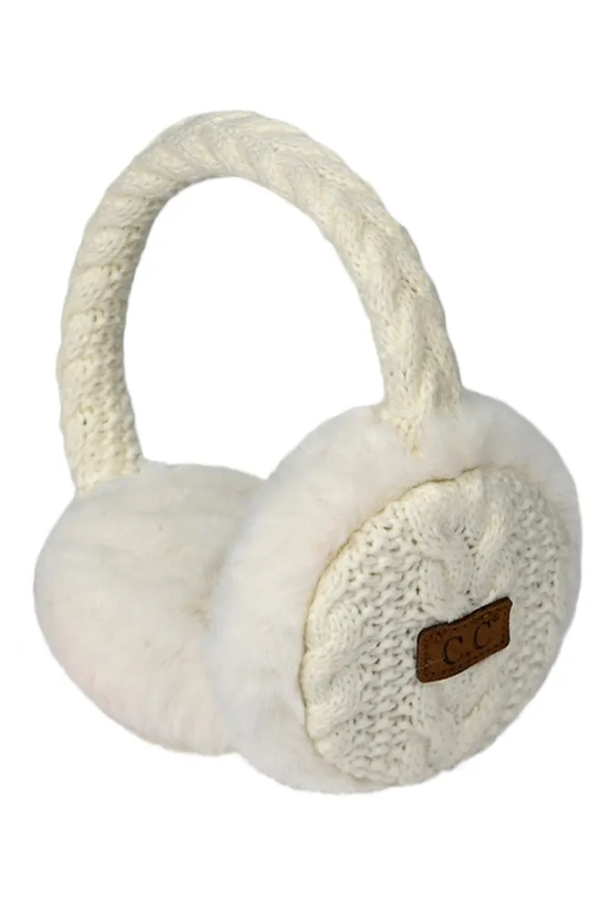 Cable Knit Ear Muffs