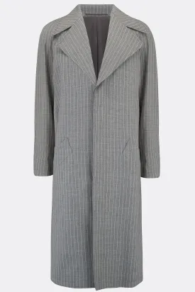 CAGNEY COAT IN GREY STRIPE