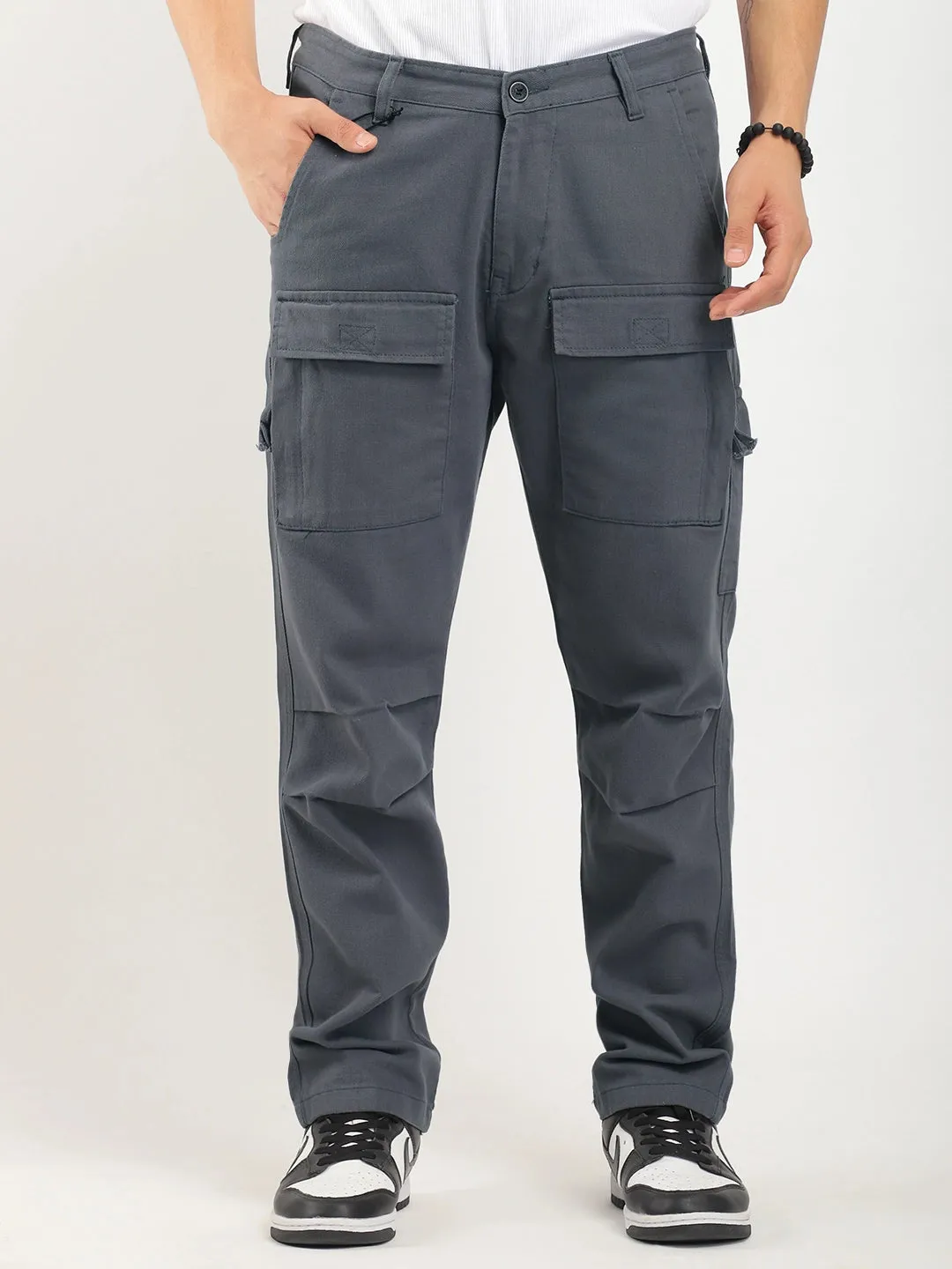 Cambridge Gear Dark Ash Grey Cotton Cargo