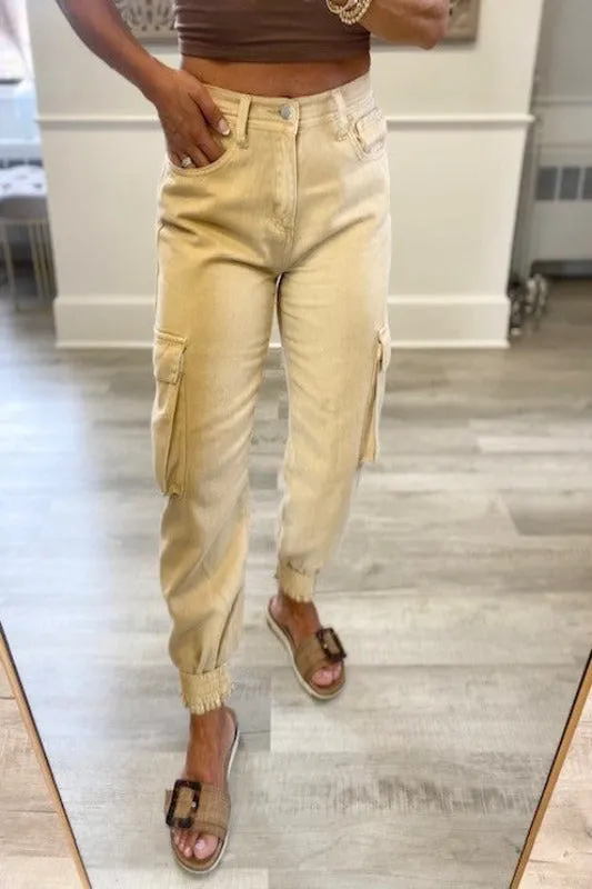 CARGO JEAN KHAKI