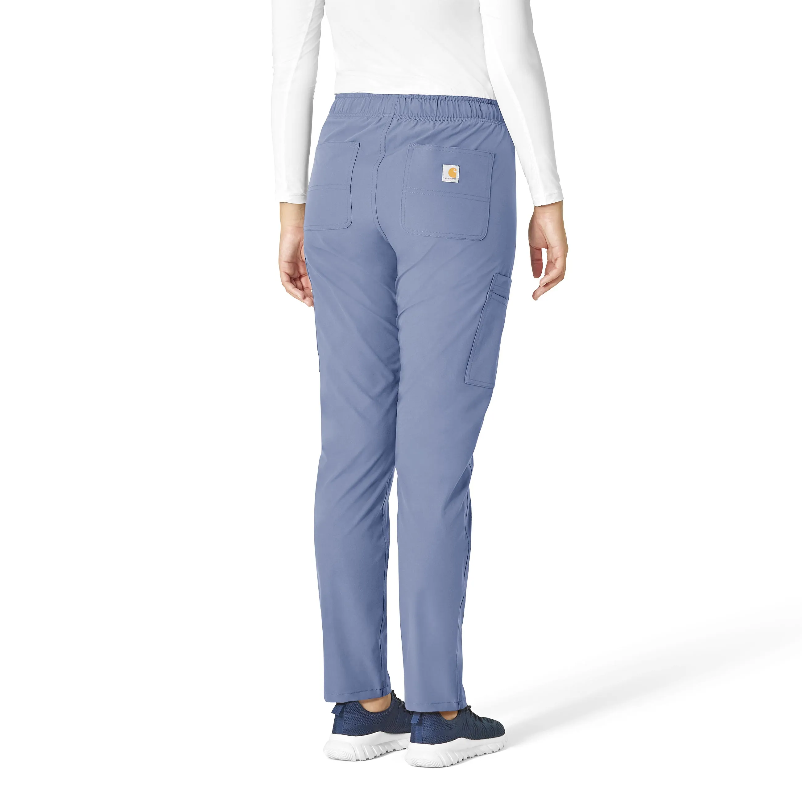 Carhartt Force Essentials Women's Straight Leg Scrub Pant - Ceil Blue