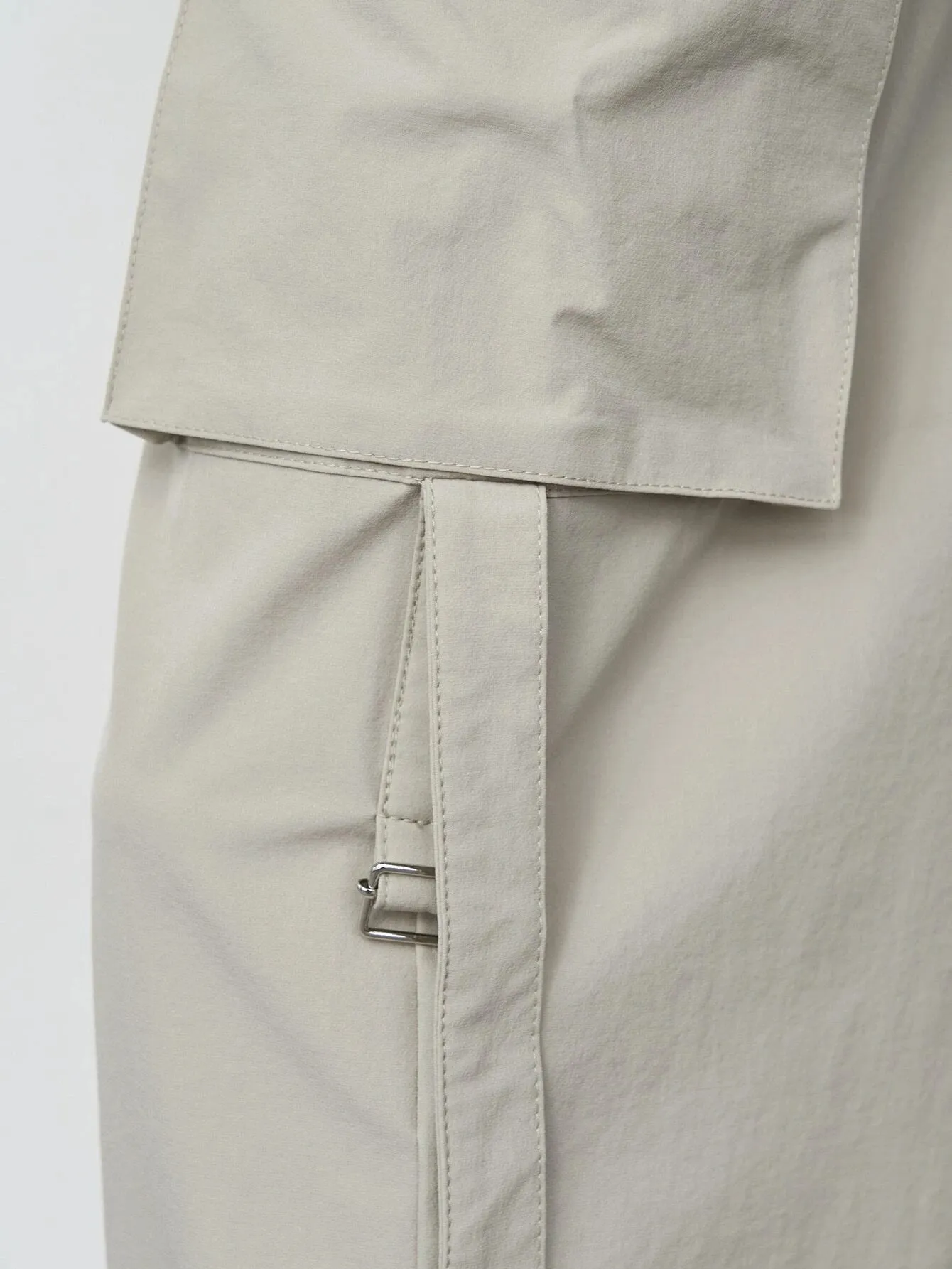 Casual High Waist Flap Pocket Side Cargo Pants