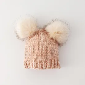 Champagne Chenille Beanie Hat for Babies, Toddlers & Kids