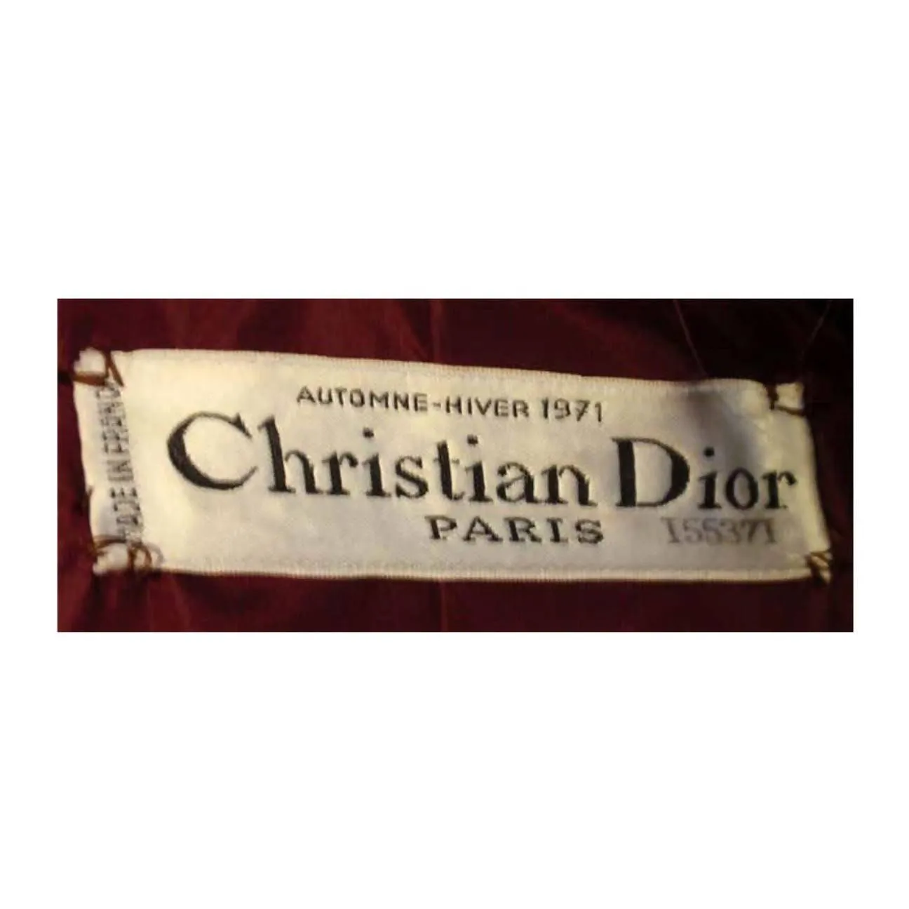 CHRISTIAN DIOR 1971 Three-Piece Burgundy Wool Coat Set | EU 38