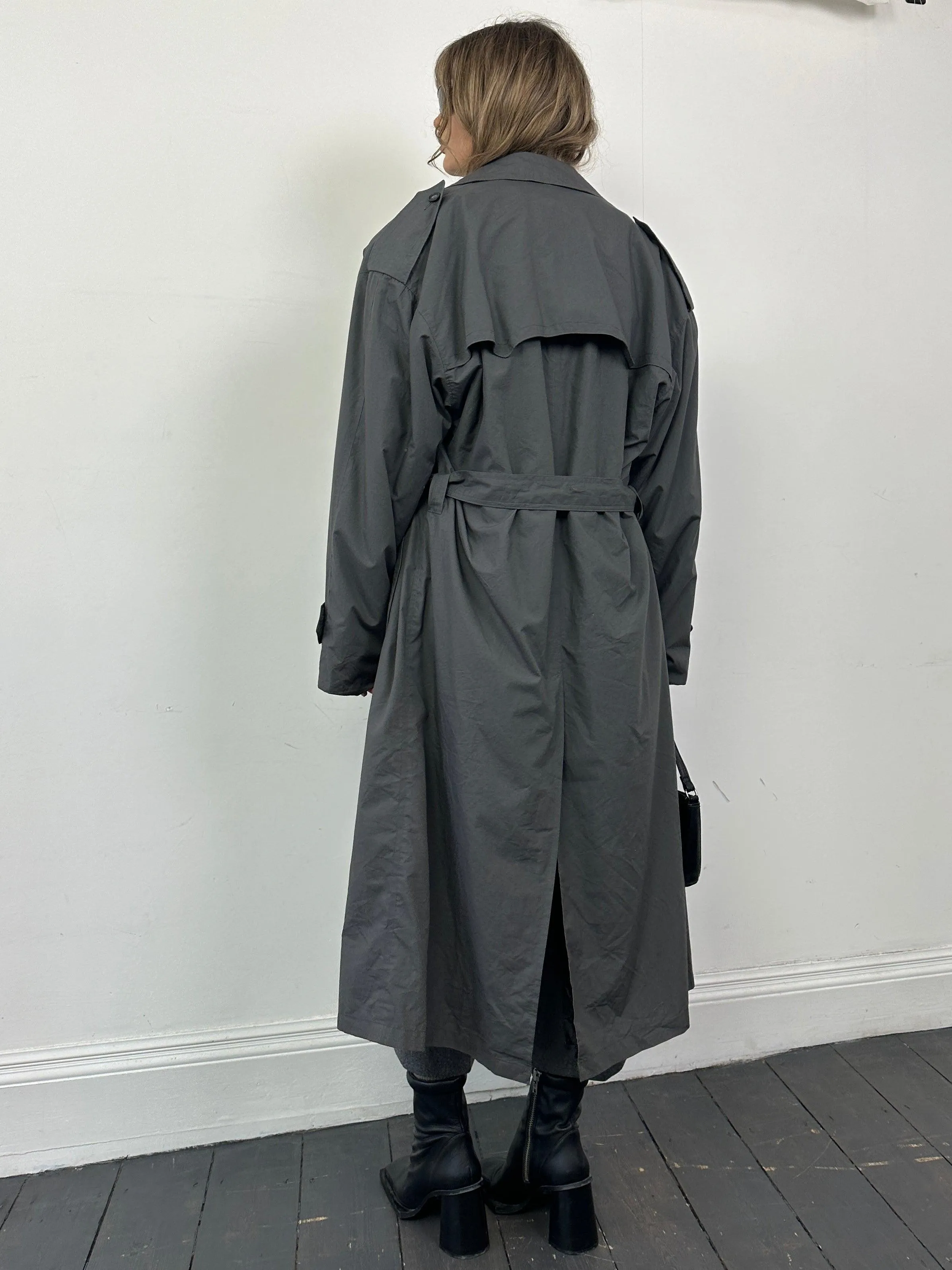 Christian Dior Monsieur Cotton Double Breasted Belted Trench Coat - XL