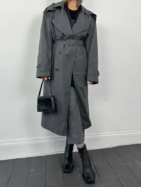 Christian Dior Monsieur Cotton Double Breasted Belted Trench Coat - XL