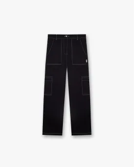 Contrast Stitch Pant - Jet Black