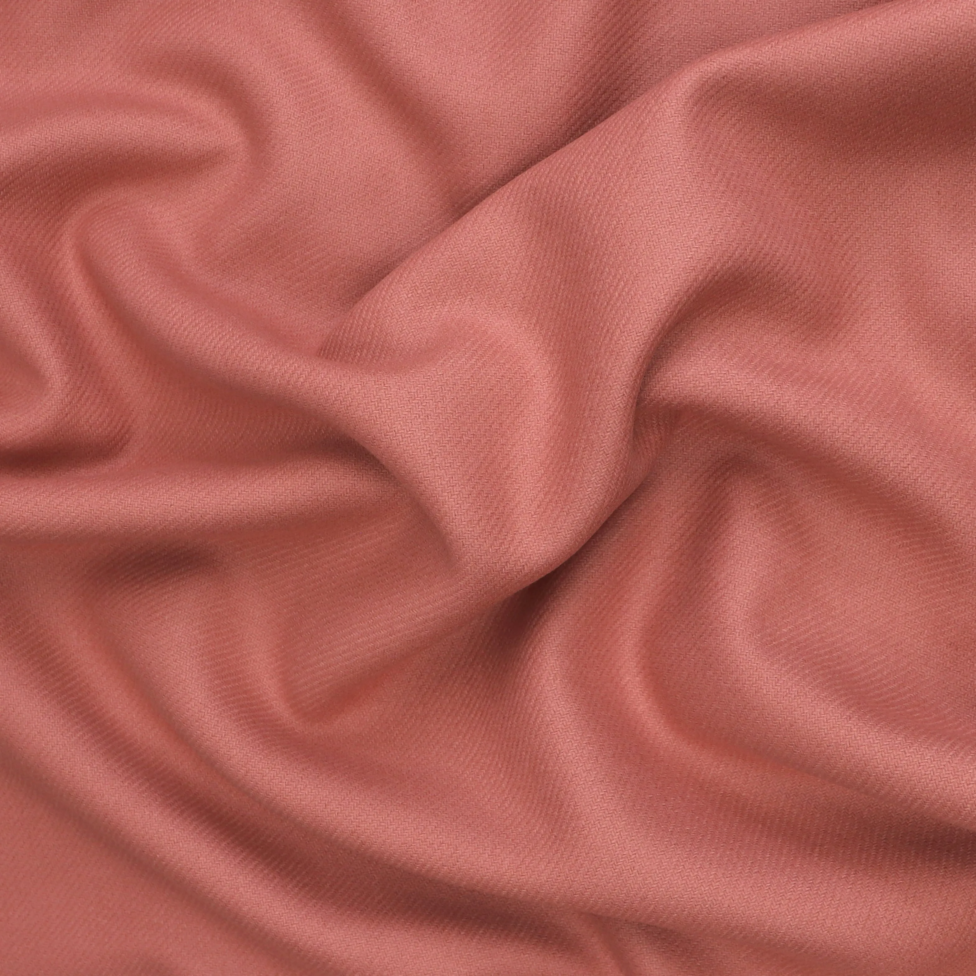 Deadstock Wool Cashmere Blend Coating - Salmon Pink - SALE