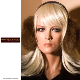 Earmuffs - Brown Fox - Black Band