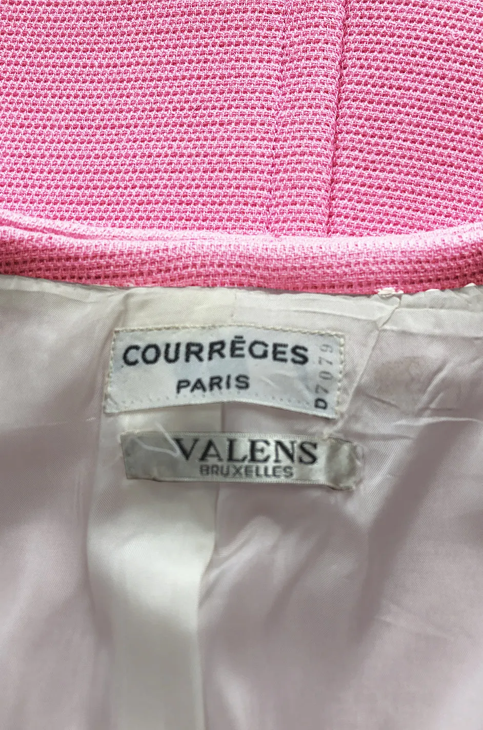 Fall 1969 Andre Courreges Haute Couture Pink Micro Mini Dress or Tunic