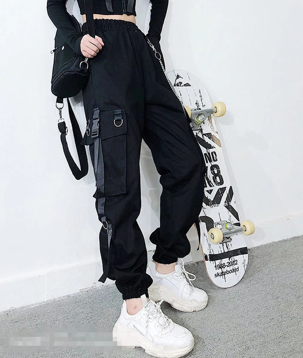 Funki Buys | Pants | Women's Harajuku Streetwear Cargo Pants