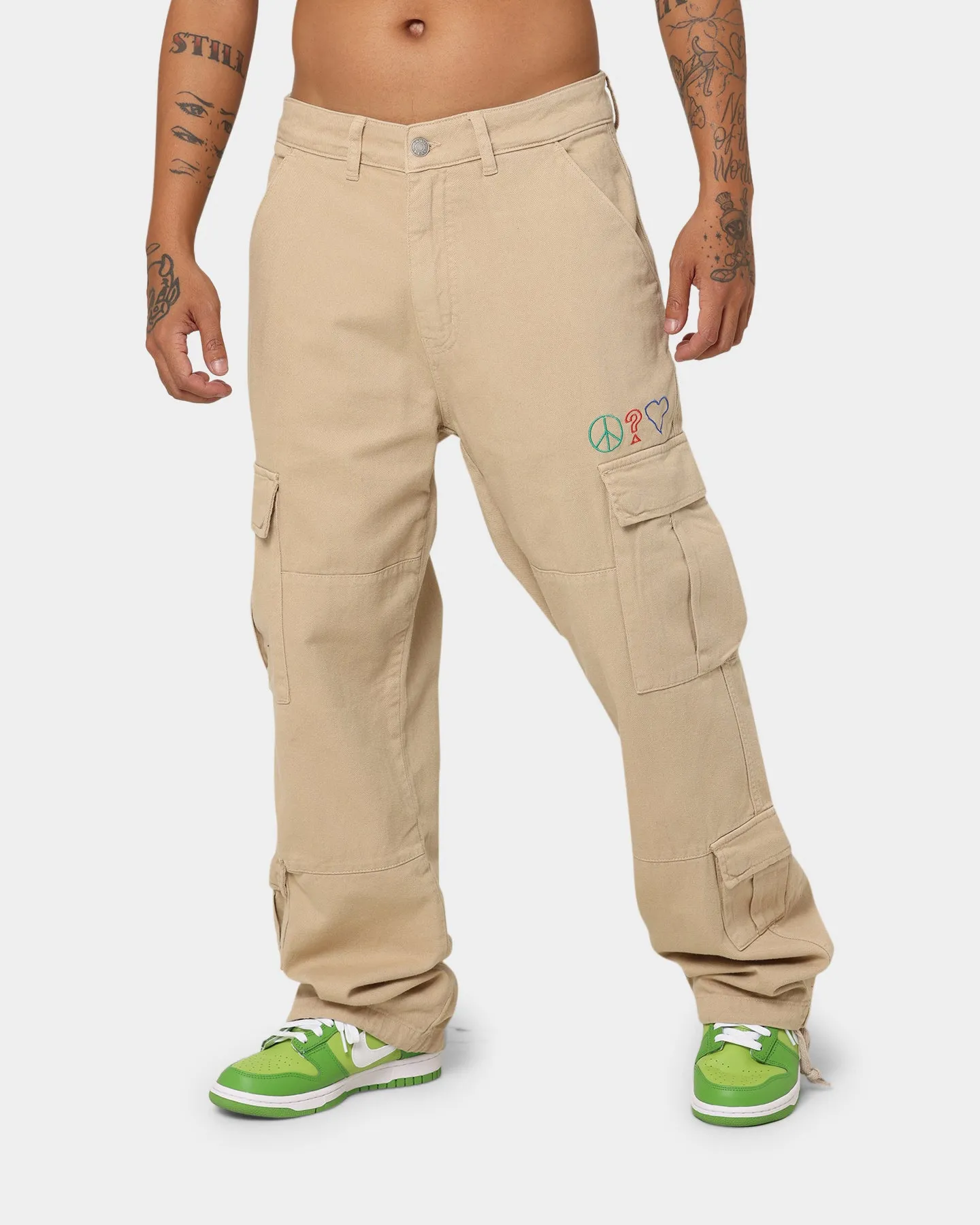 GUESS Originals X J Balvin Cargo Pants Cream Sand