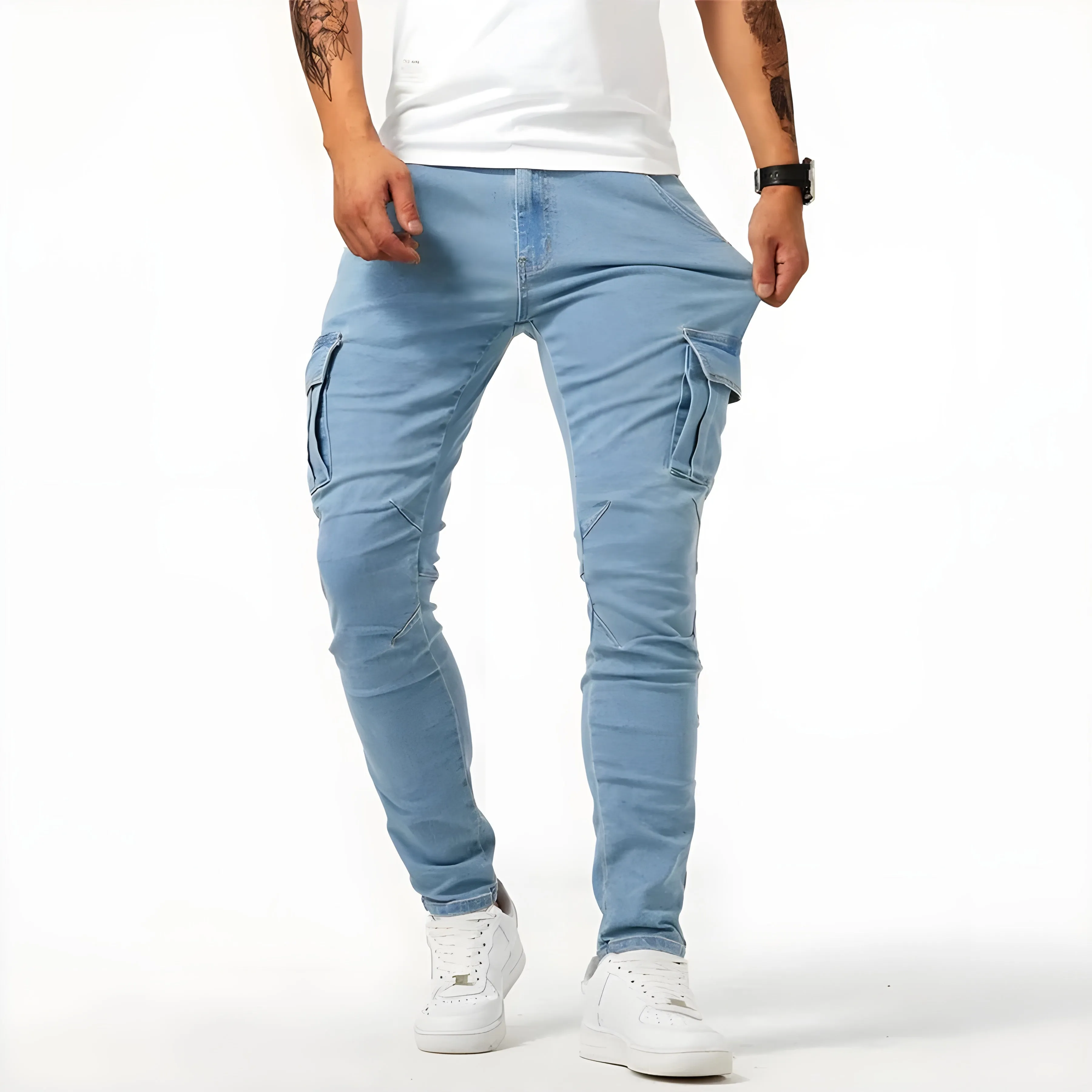 Hadrien | Stretch Denim Cargo