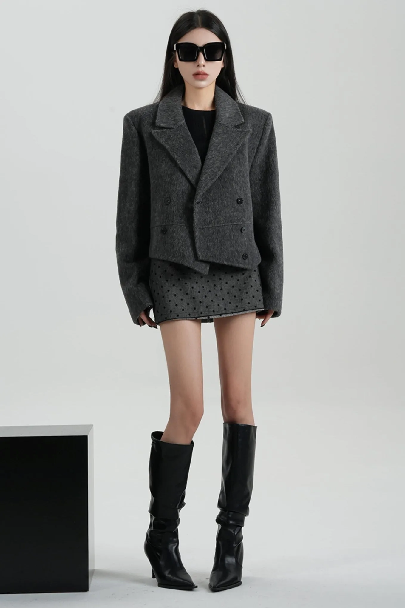 High-Quality Short Wool Coat