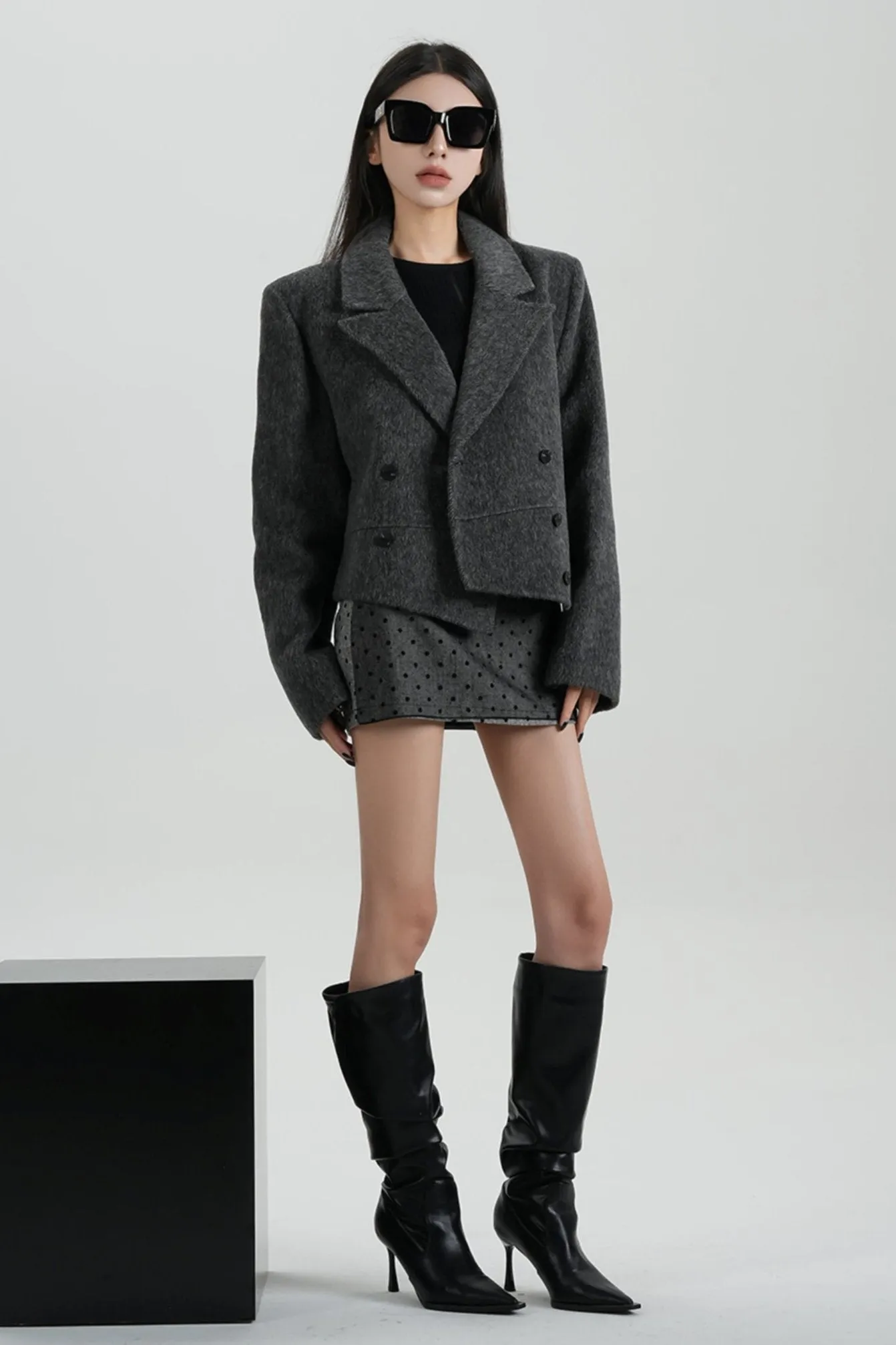 High-Quality Short Wool Coat