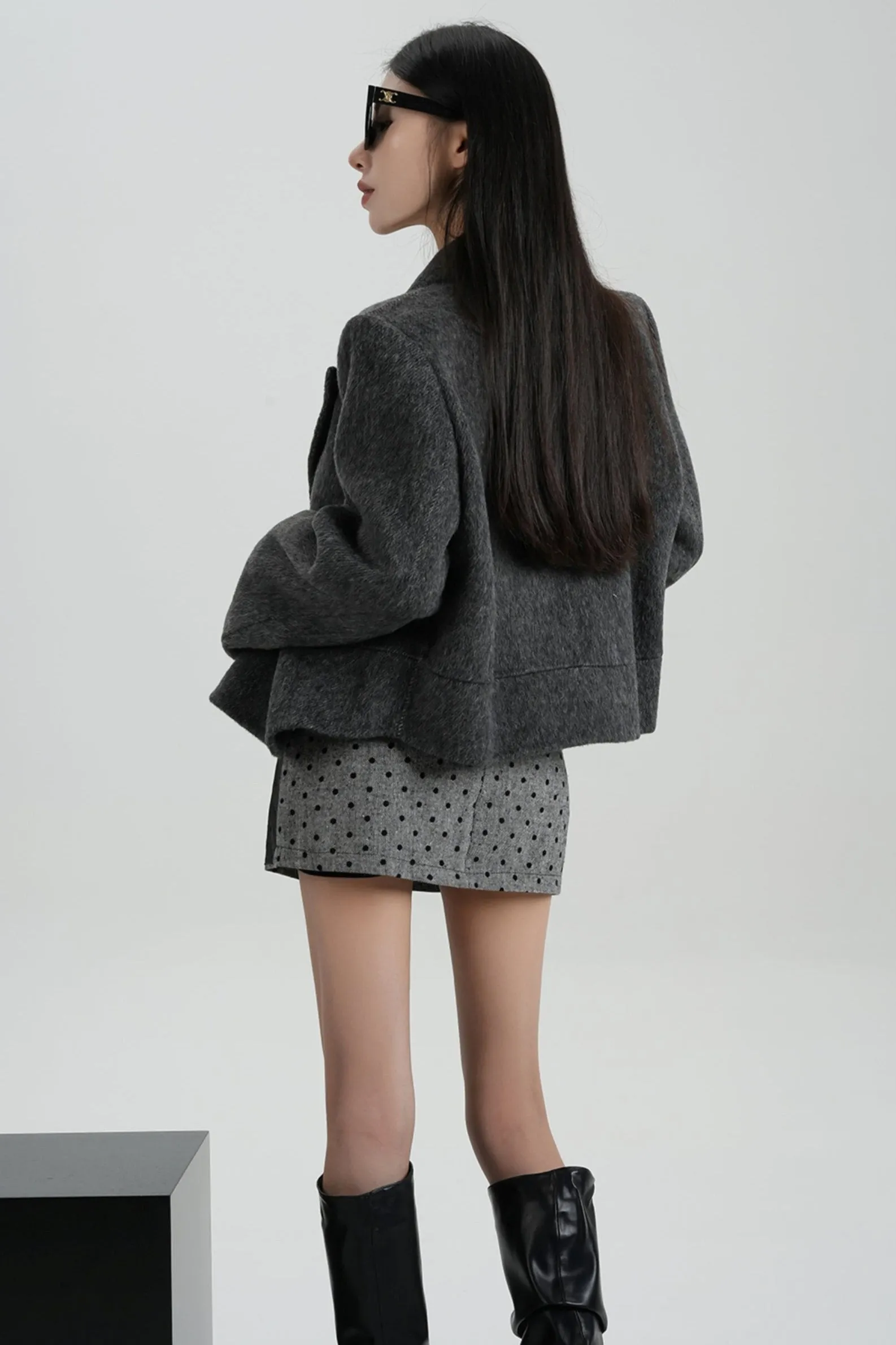 High-Quality Short Wool Coat