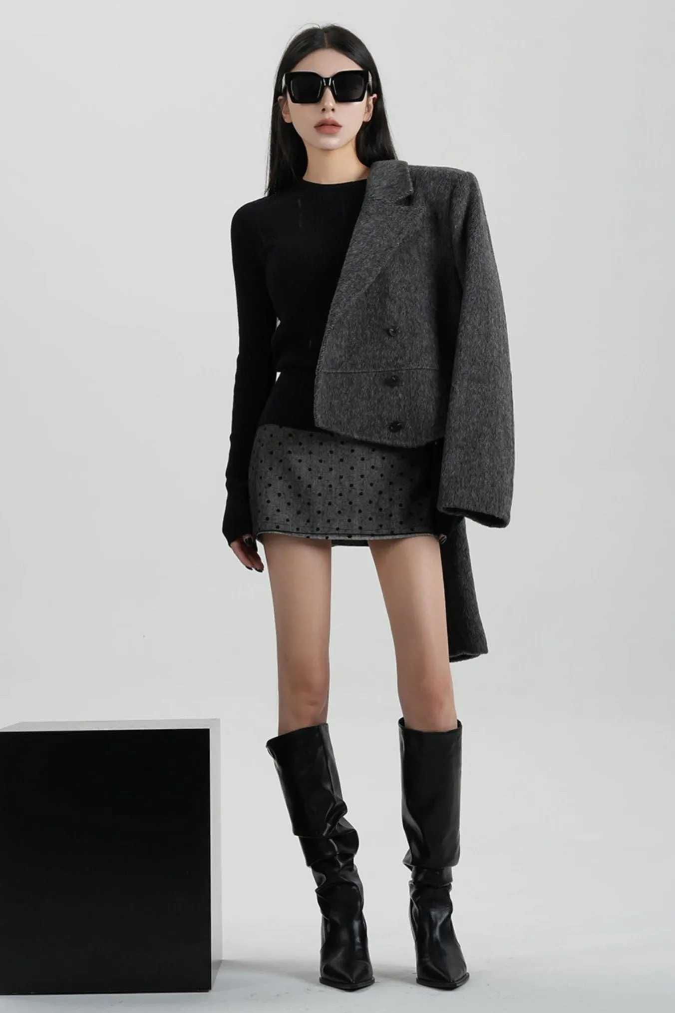 High-Quality Short Wool Coat