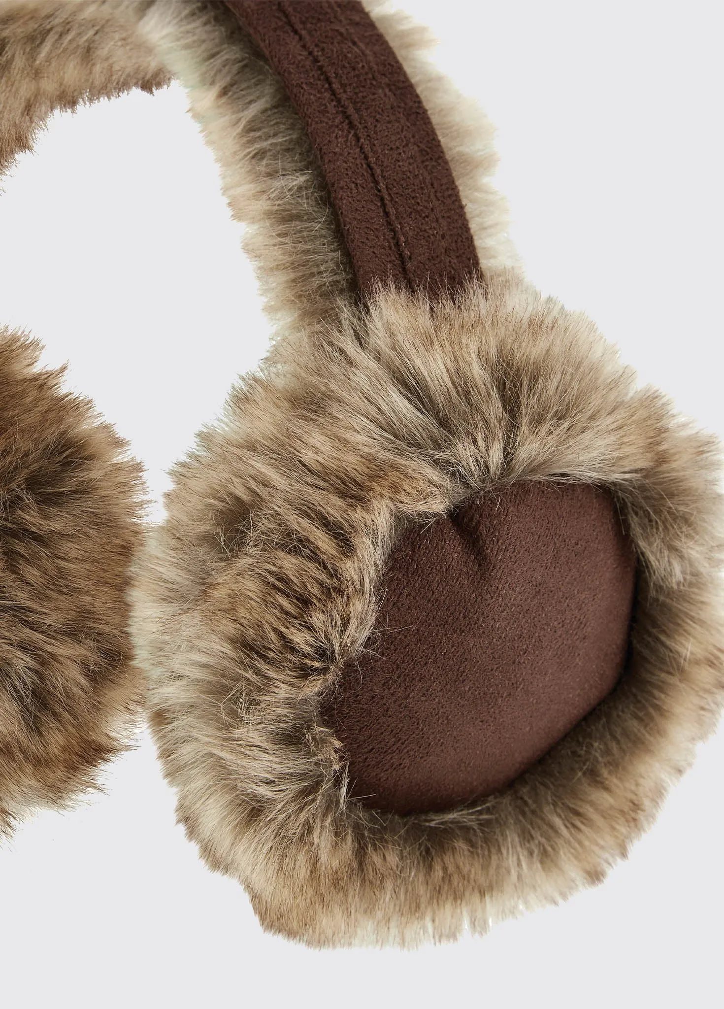 Hillcrest Ladies Faux Fur Ear Muffs - Chinchilla