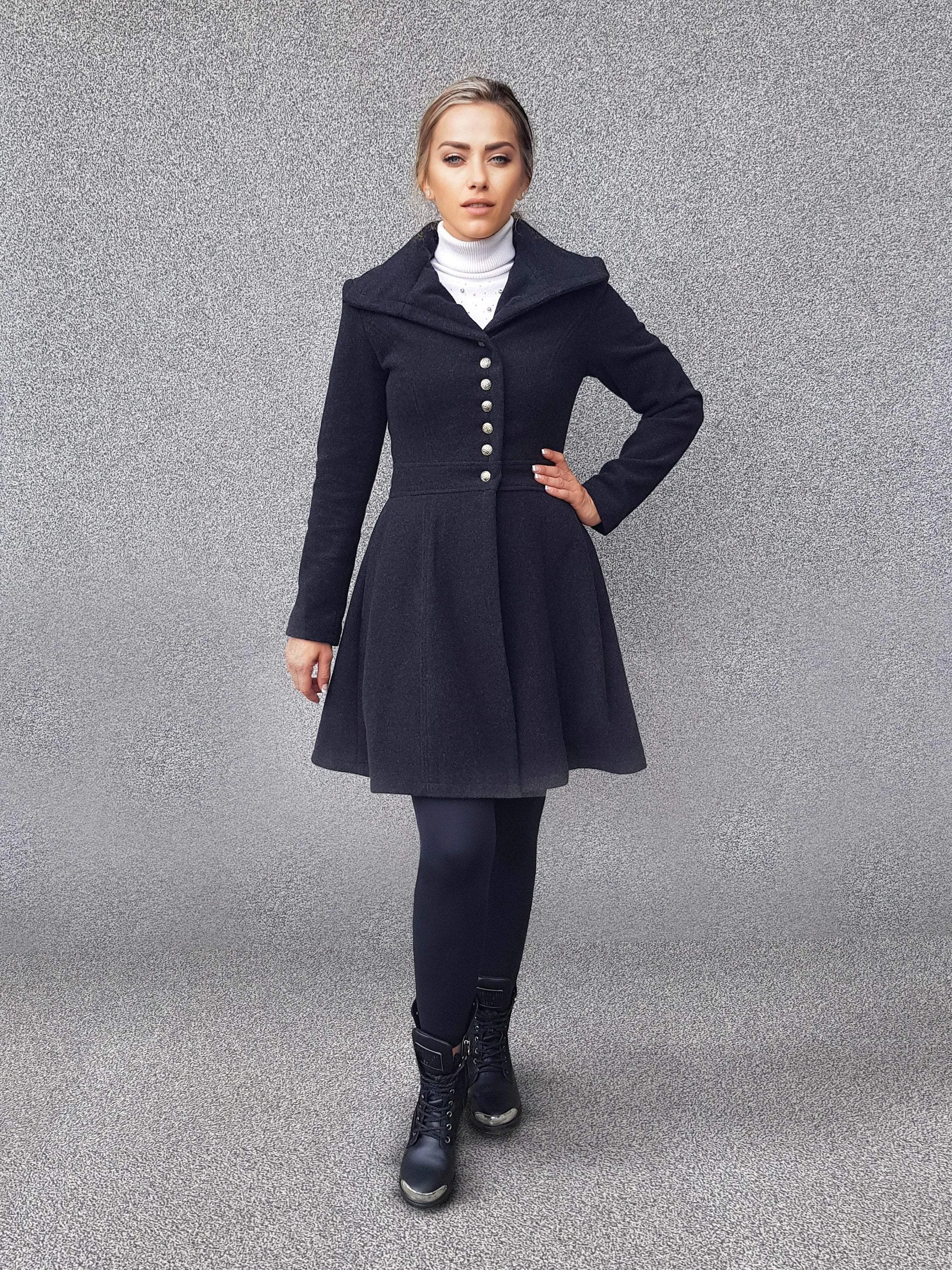 Hooded Wool Coat