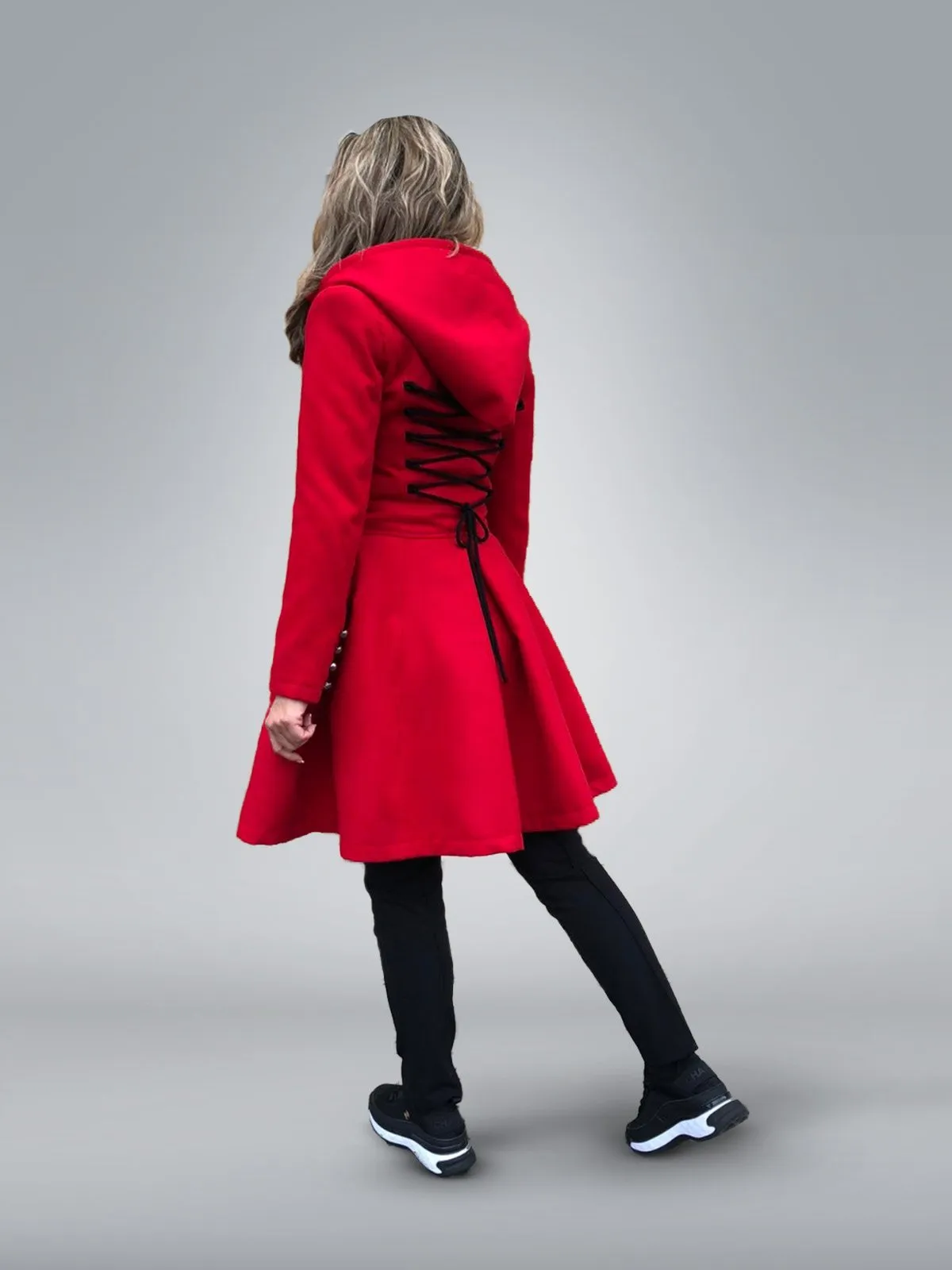 Hooded Wool Coat