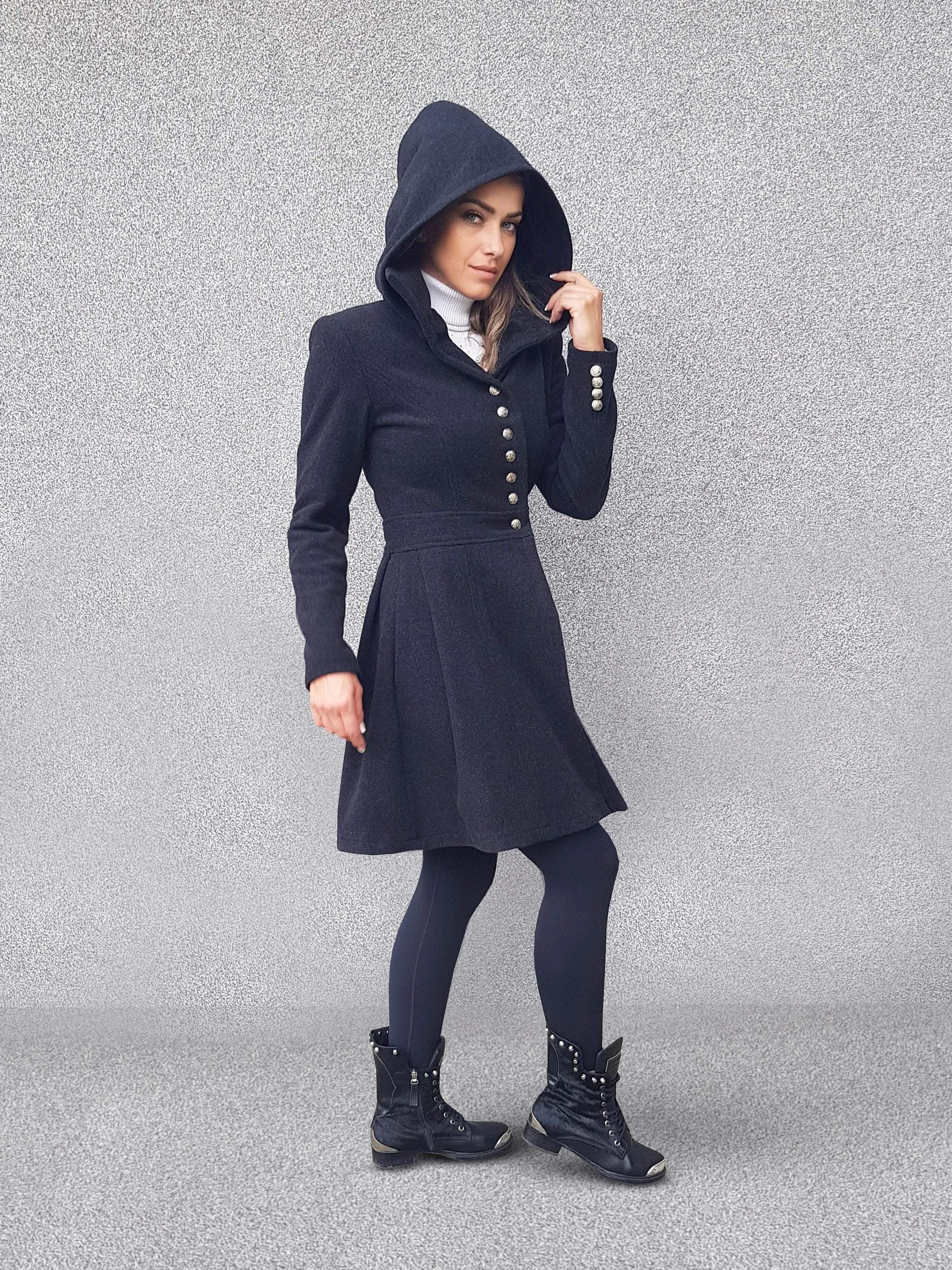 Hooded Wool Coat