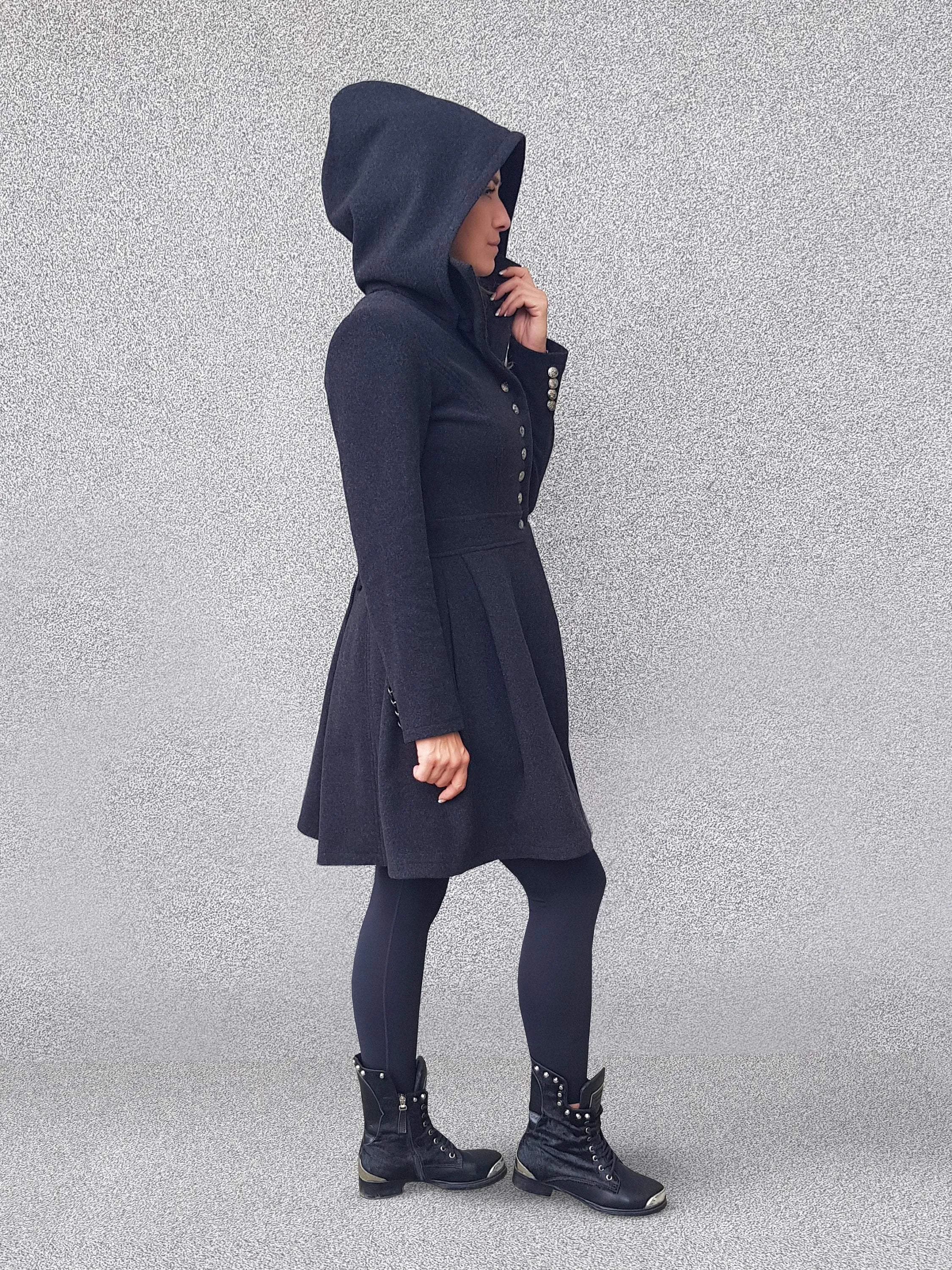 Hooded Wool Coat