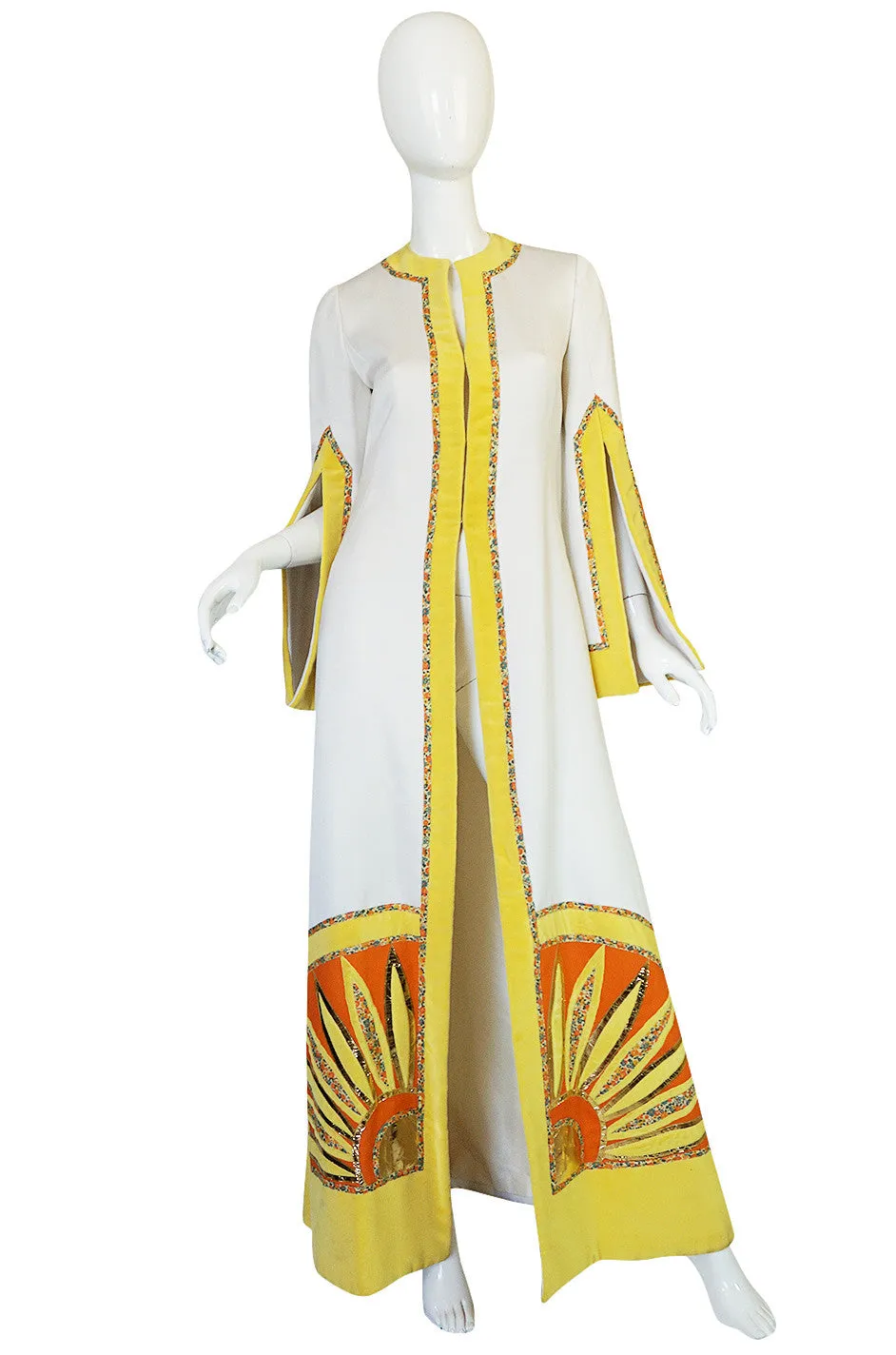 Iconic c.1969-75 Malcolm Starr Quilted Art-to-Wear Coat