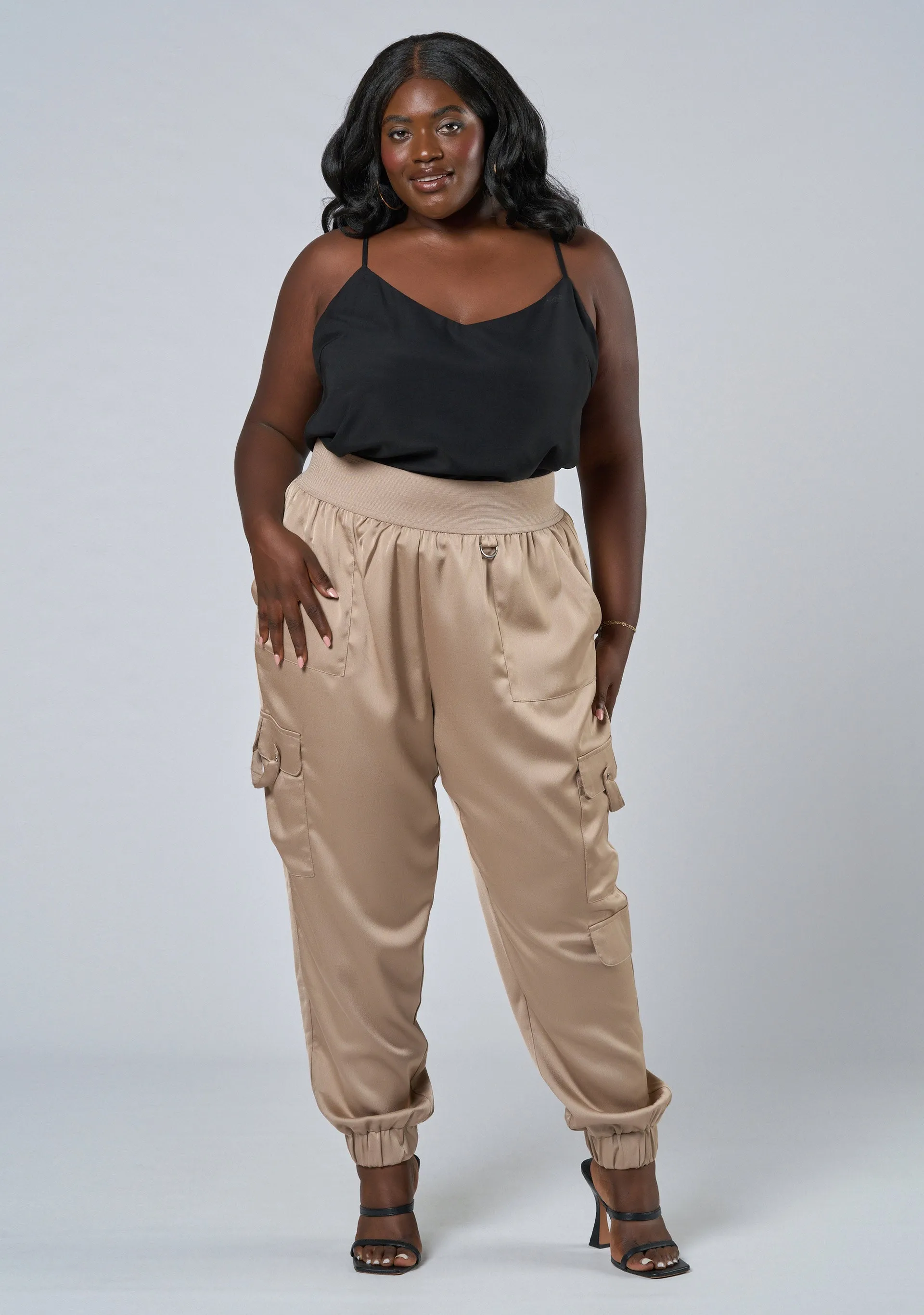 Jaded Satin Cargo Pant