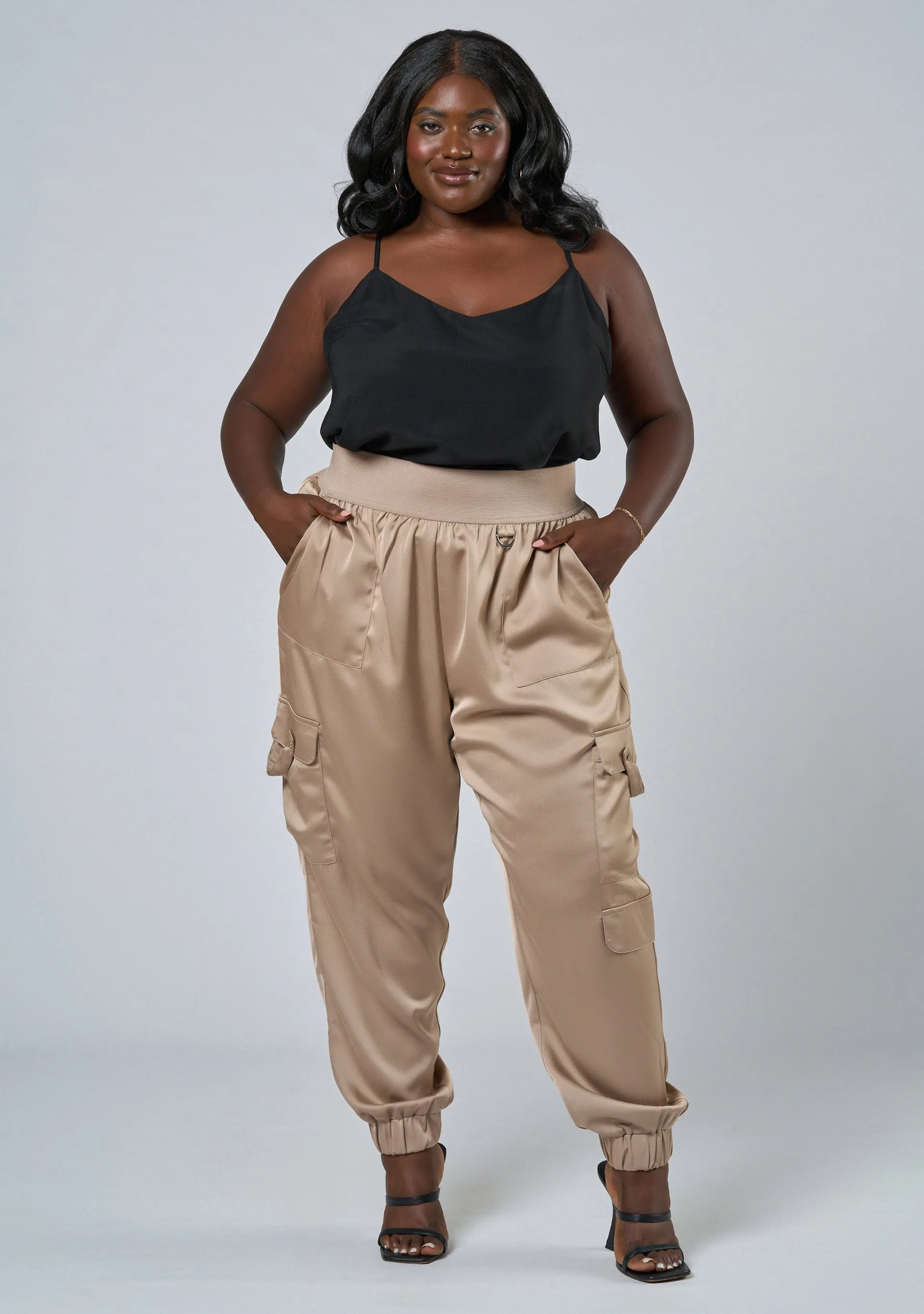 Jaded Satin Cargo Pant