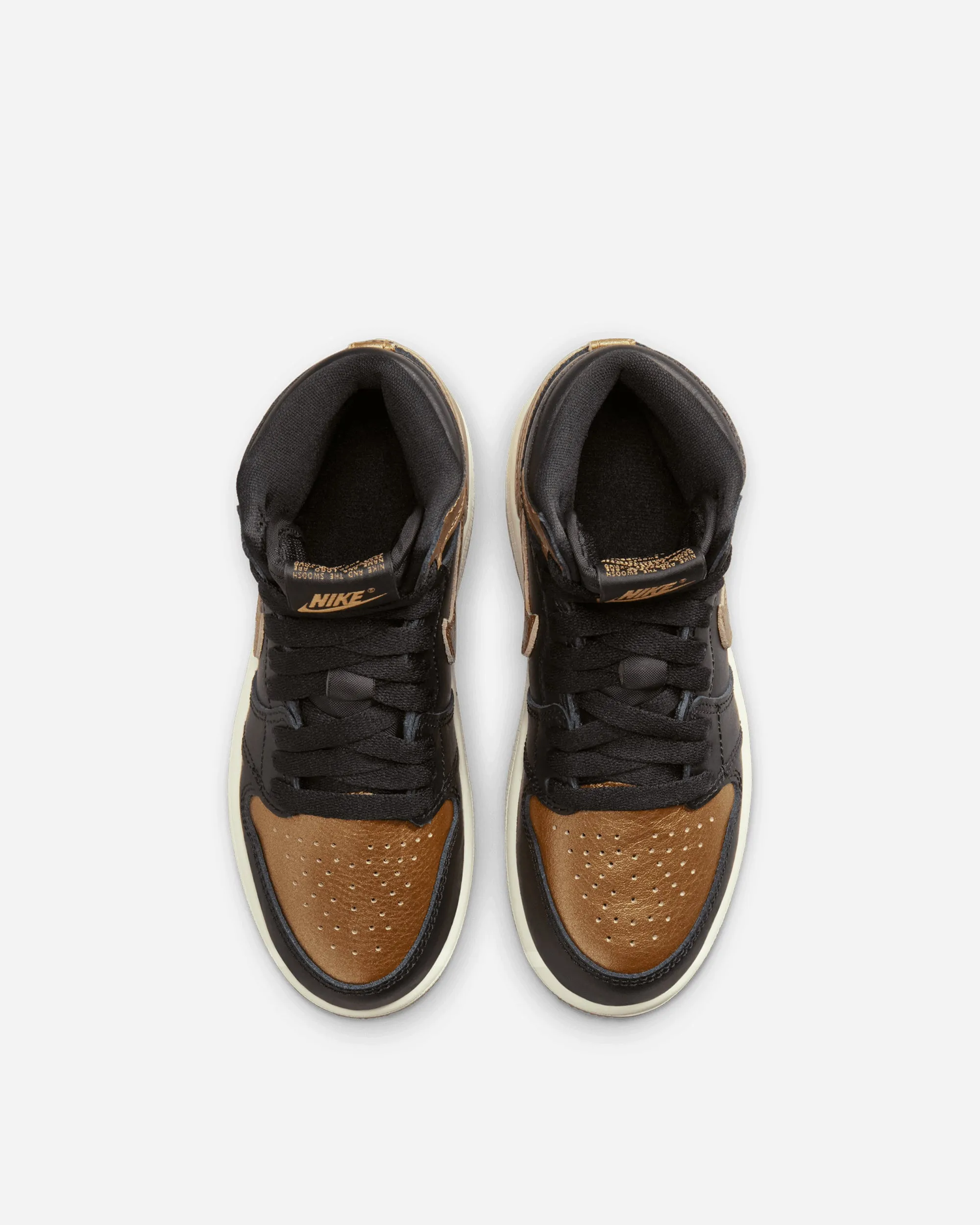 Jordan 1 Retro High OG 'Black and Gold' (Preschool)