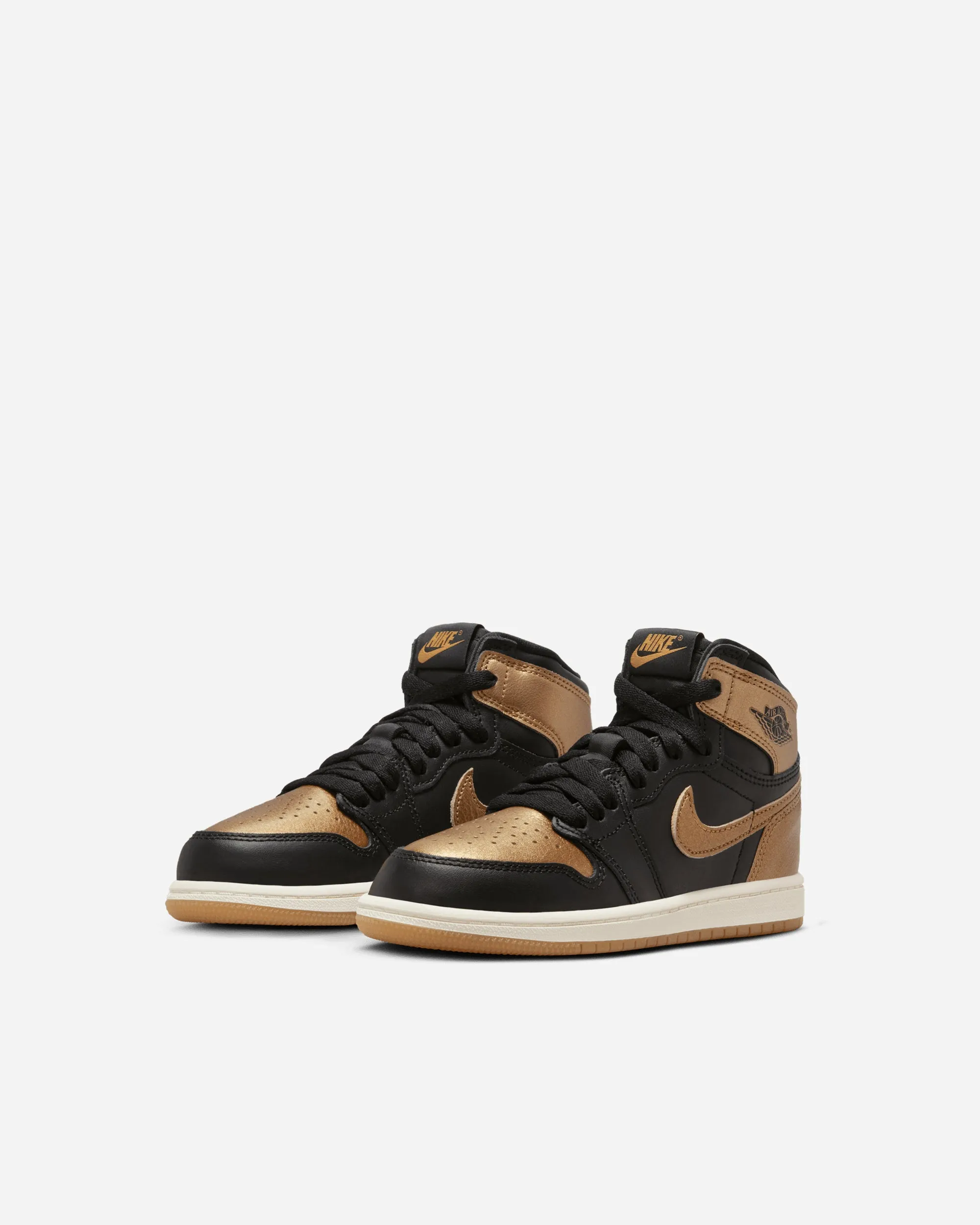 Jordan 1 Retro High OG 'Black and Gold' (Preschool)