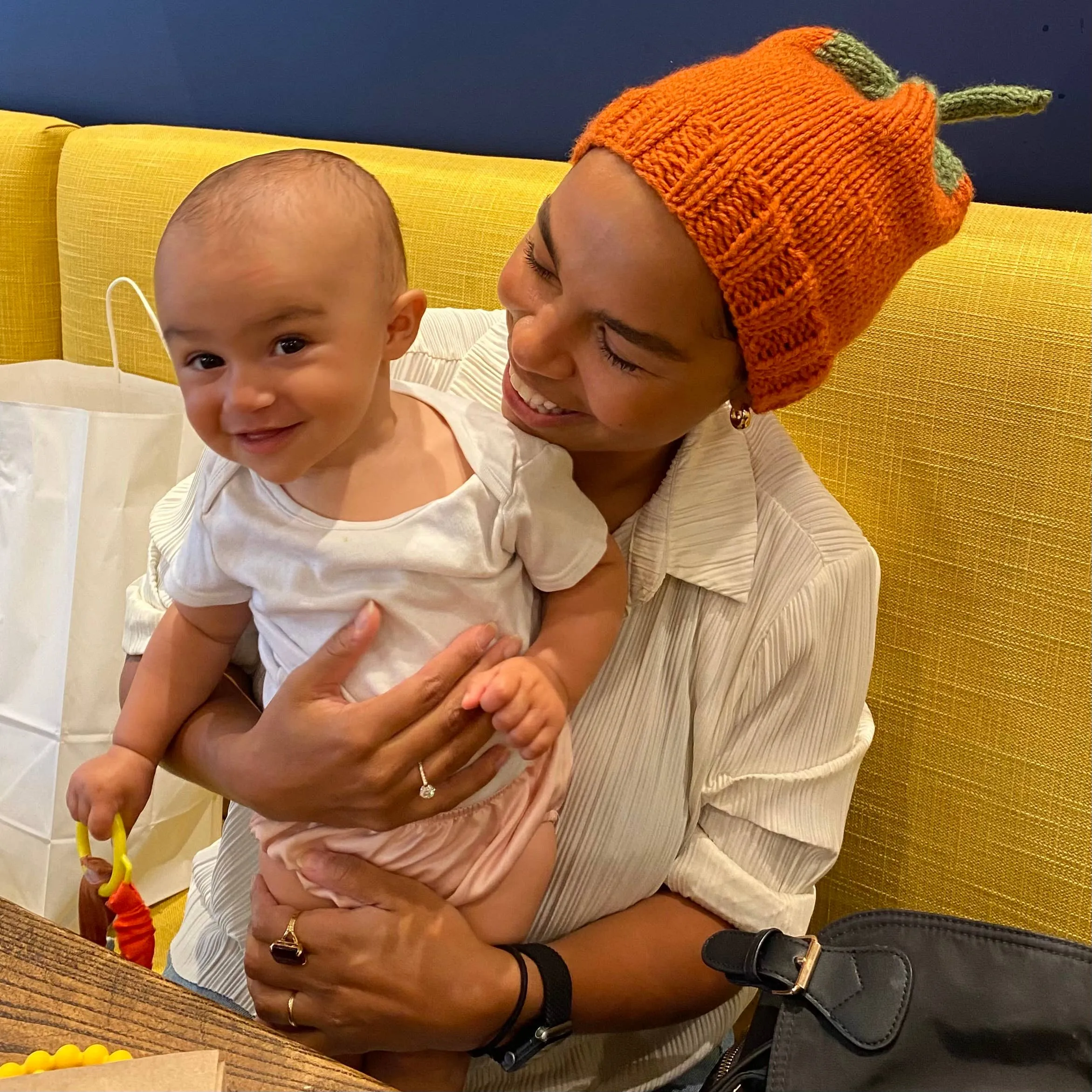 Knitted Pumpkin Hat