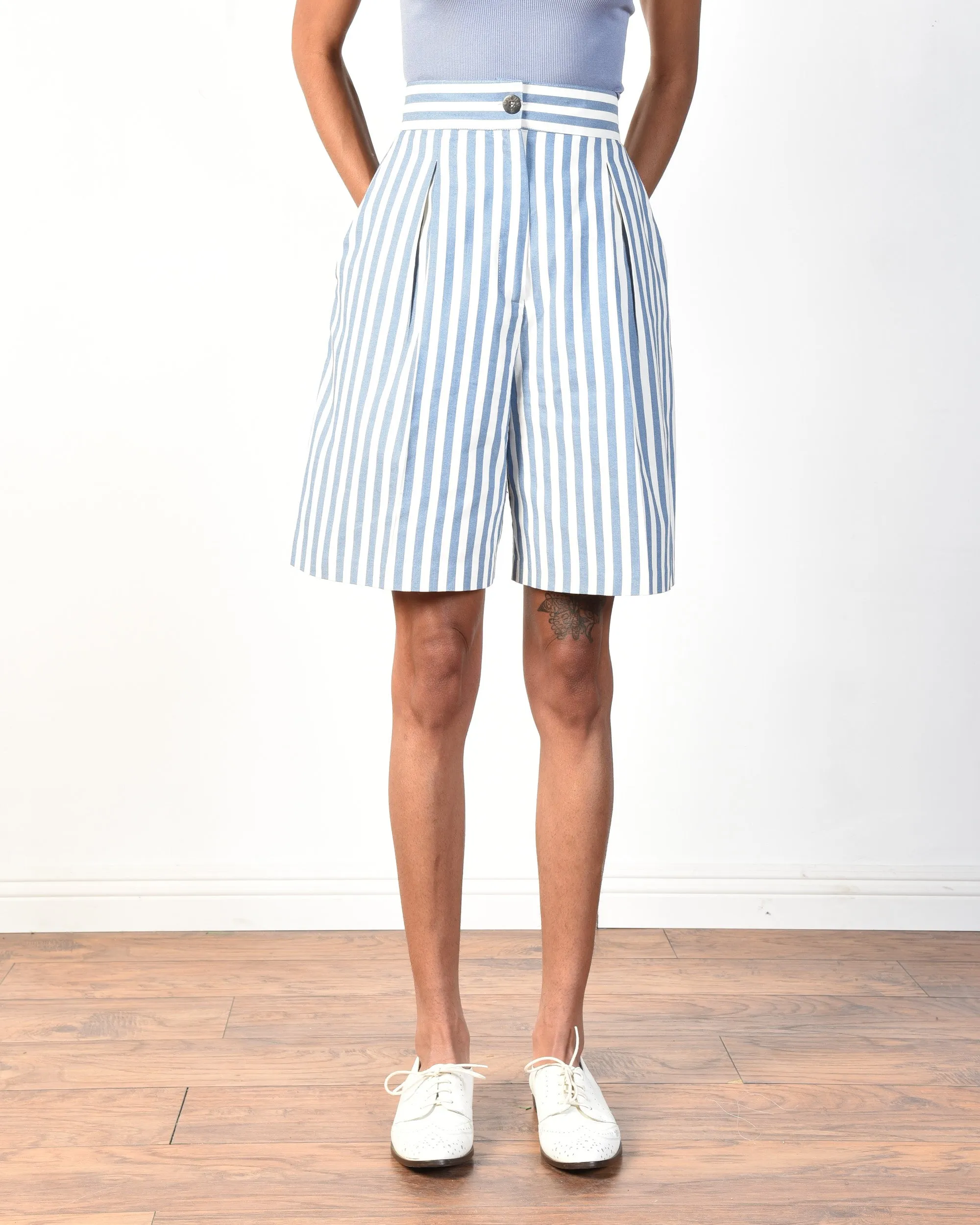 Kristy 80s Bengal Striped Shorts Suit