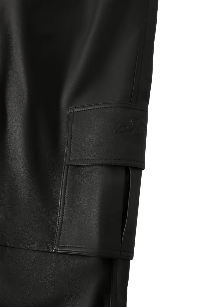 leather cargo pants