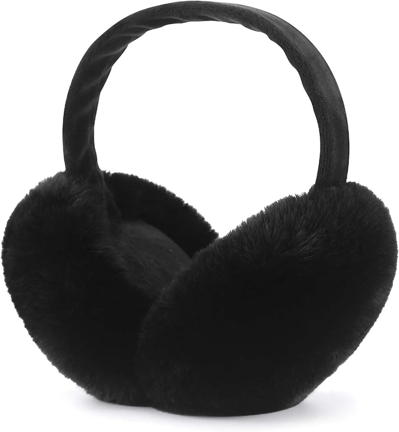 Light Khaki Faux Fur Winter Style Ear Muffs