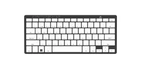 LogicKeyboard Braille Bluetooth,  MAC & PC